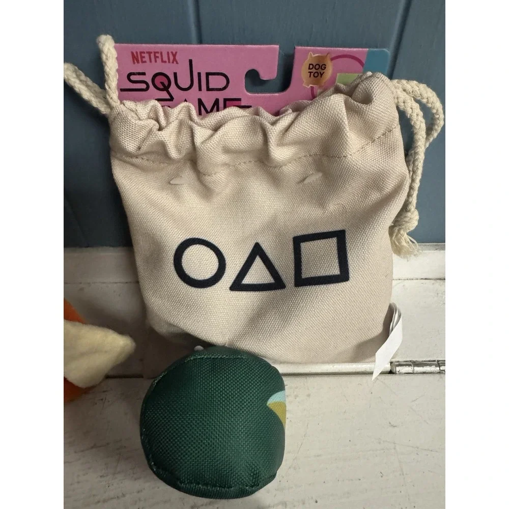 Lot Of 3 Squid Game Dog Toys Squeaky Crunchy Plush‎ Doll